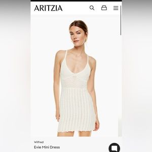 Aritzia Wilfred Evie Mini Dress size small NWOT